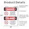 Signmission No Cell Phone Use In Area Bilingual, 18 in W x Rectangle, Vinyl Decal OS-2PACK-DS-D-1824-VS-1736 - alternate 5